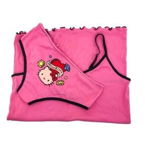 New! Hello Kitty Kids Hot Pink Cami Sleep Set | 6M